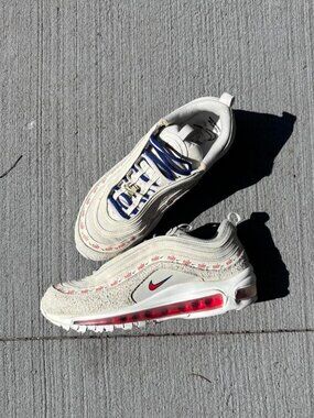 Women’s Nike Air Max 97 SE “First Use” Sneakers Trainers Light Bone University R